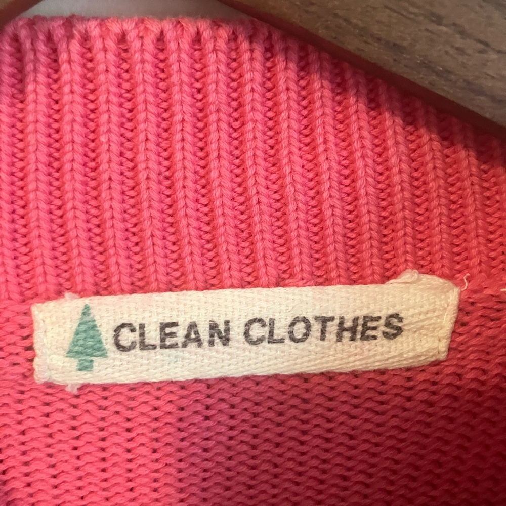Vintage Pink Cotton Sweater - Picture 4 of 5